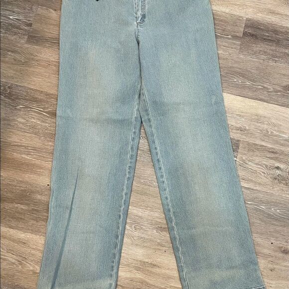 NWT Ellen Tracy Jeans Indigo Style80484203  Size 14 Wide Leg Casual Full - Picture 2 of 13